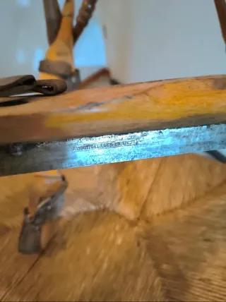 Coppia di pattini da ghiaccio antichi retrò vintage