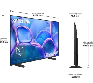 Televisor Samsung 43 Crystal UHD 4K Smart TV