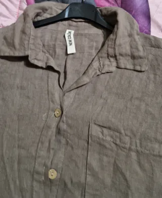 Camicia donna marrone