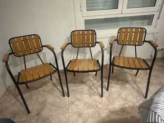 Sillas Retro Madera y Metal