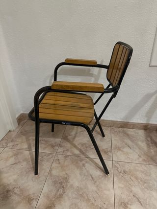 Sillas Retro Madera y Metal