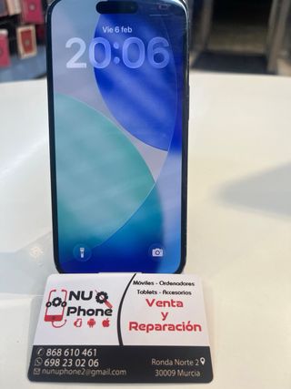 iPhone 15 NEGRO – 256 GB – GARANTÍA 6 MESES