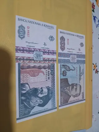 Lote 5 Billetes Rumanía