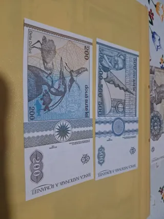 Lote 5 Billetes Rumanía