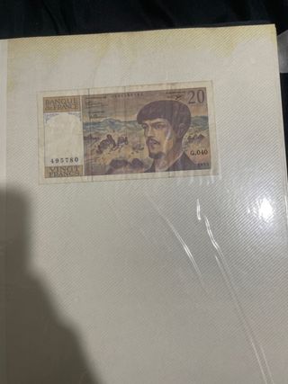 Billete 20 Francos Banque de France 1953