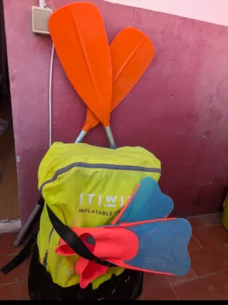 Kayak gonfiabile con accessori