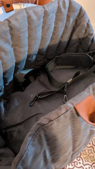 Bolso para Mascotas de viaje acolchado gris