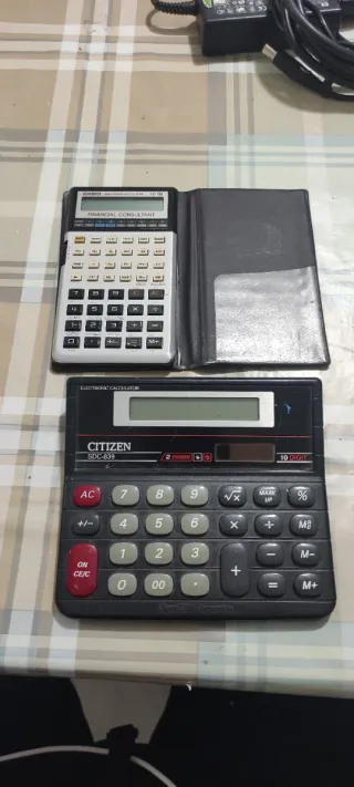Calculadoras Casio y Citizen