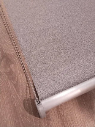 Estore translucido enrollable lavable gris