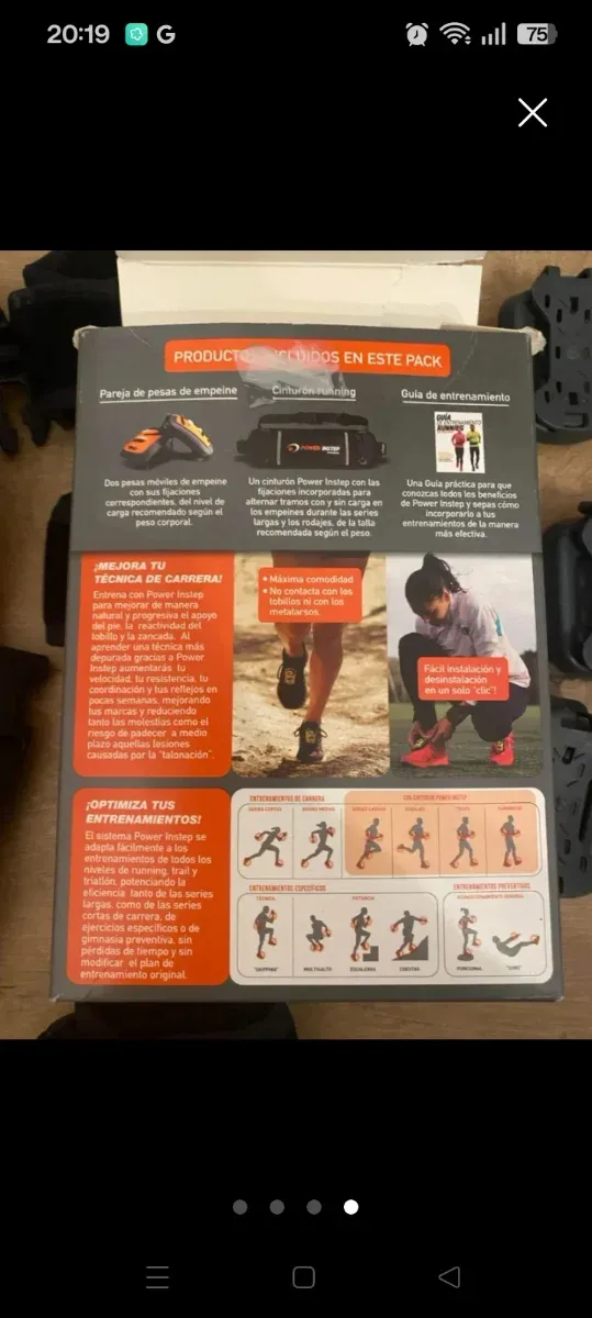 Power Instep Pesas Empeine y Cinturones