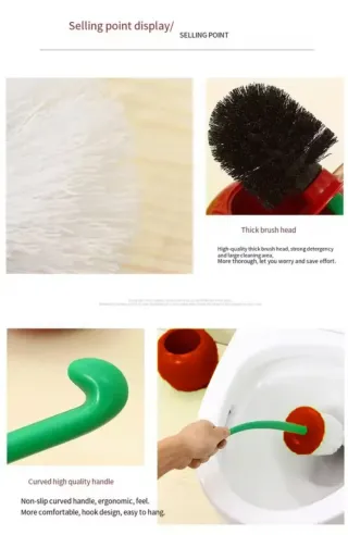 Escobilla Baño Cereza Roja