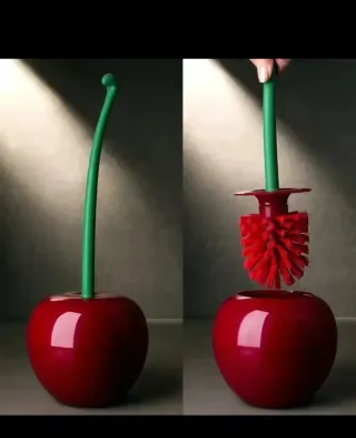 Escobilla Baño Cereza Roja