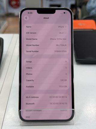 iPhone 13 Pro Max 128GB/100% bat factura garantía