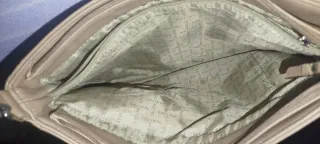 Bolso bandolera beige