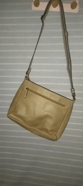 Bolso bandolera beige