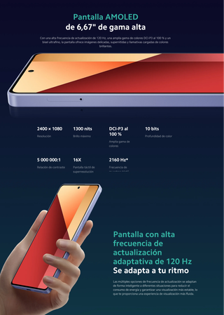 Xiaomi Redmi Note 13 Pro 256GB Morado 200MP