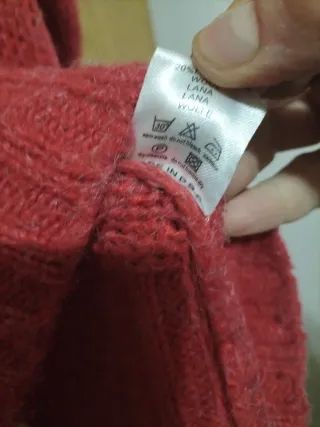 Jersey punto grueso rojo talla 44