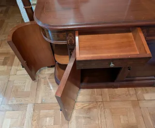 Mueble recibidor con espejo para hall de entrada