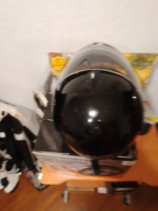 Casco Moto Integral Negro Talla M