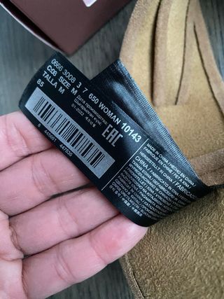 Zapatos Mango camel Tacón