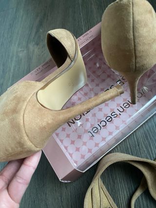 Zapatos Mango camel Tacón