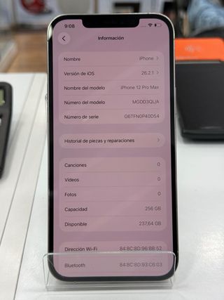 iPhone 12 Pro Max 256GB/100% bat factura garantía