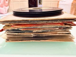 Lote de 36 Discos Vinilo Decoración/Manualidades