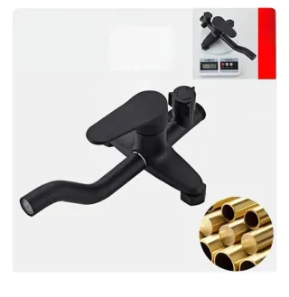 Grifo Ducha Negro y Lavabo