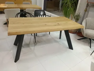 Mesa Comedor Industrial Roble 160cm