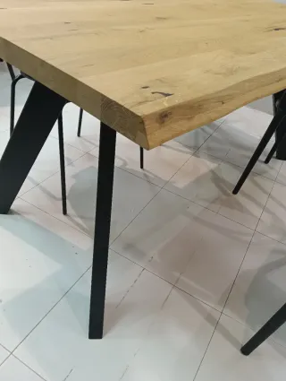 Mesa Comedor Industrial Roble 160cm