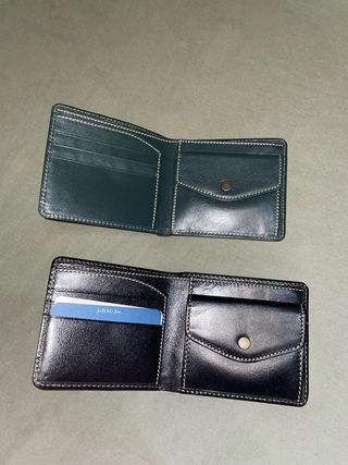2 Carteras Corte Inglés Piel Negra y Verde