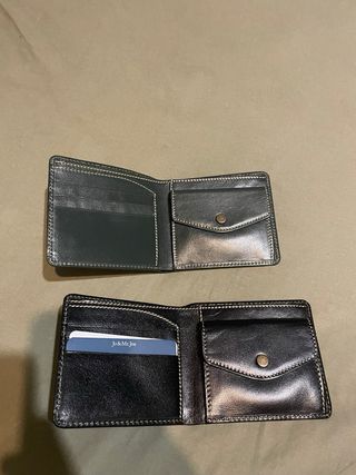 2 Carteras Corte Inglés Piel Negra y Verde