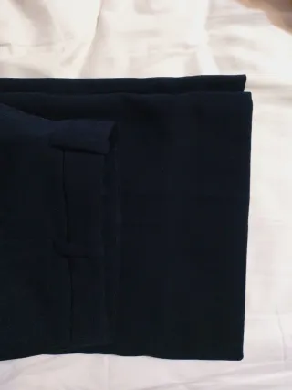 Pantalón de traje azul marino Mango
