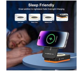 Caricabatterie wireless con altoparlante Bluetooth