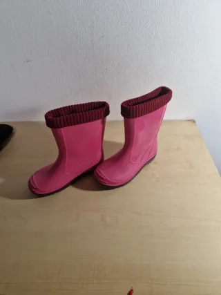 Botas de agua rosas talla 26