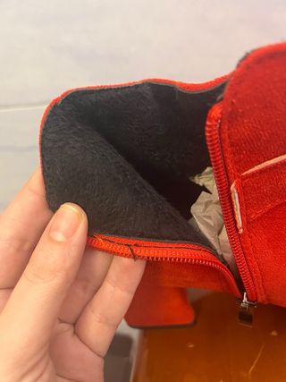 Stivaletti rossi con fibbia a cuore oro