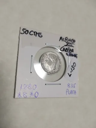 (Lote 130) Monedas Alfonso XII