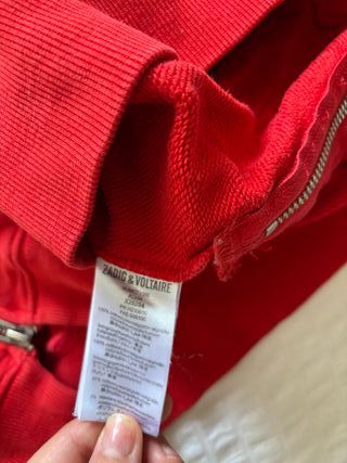 Sudadera Zadig & Voltaire Roja Talla 14-16 Años