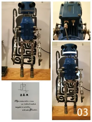 Escultura Robot Artesanal