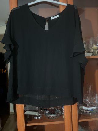 Blusa Violeta Negra Talla XXL