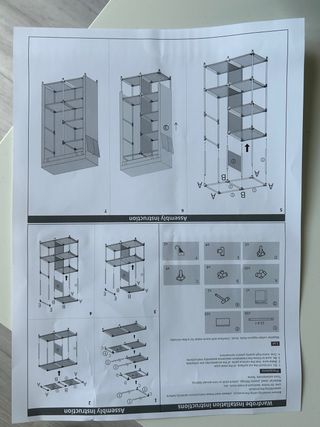Armario Portátil Tela y Metal