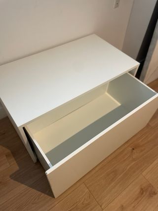 Banco de almacenaje blanco IKEA