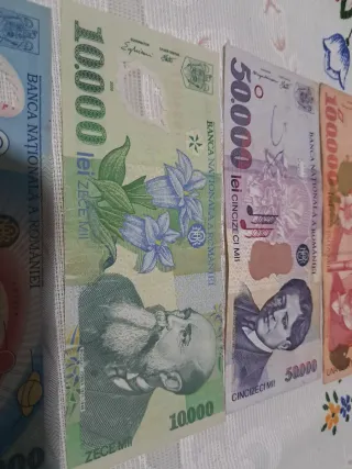 Billetes Rumanía lote de 5