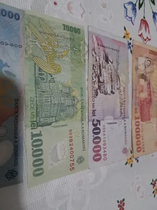 Billetes Rumanía lote de 5
