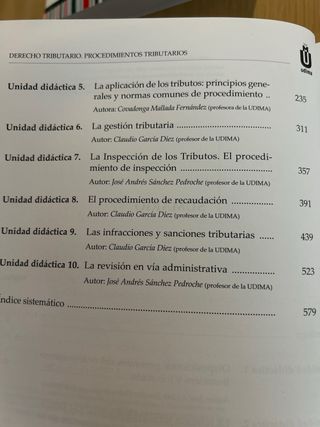 Derecho tributario Procedimientos tributarios