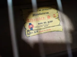 Alhambra 3F Guitarra Clásica 1979