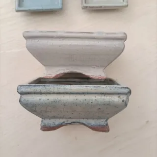 Set 2 Vasi Bonsai con Piattino 12cm