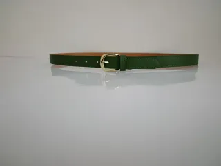 Cintura donna verde fibbia oro