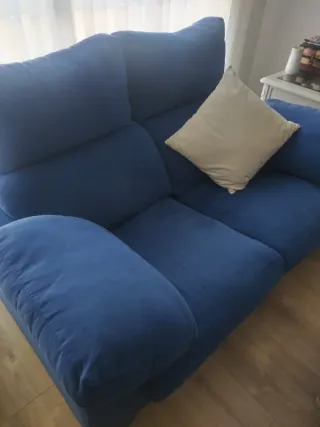 Conjunto Sofá 3+2 plazas azul