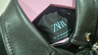 Cazadora niña Zara polipiel 12-18 meses